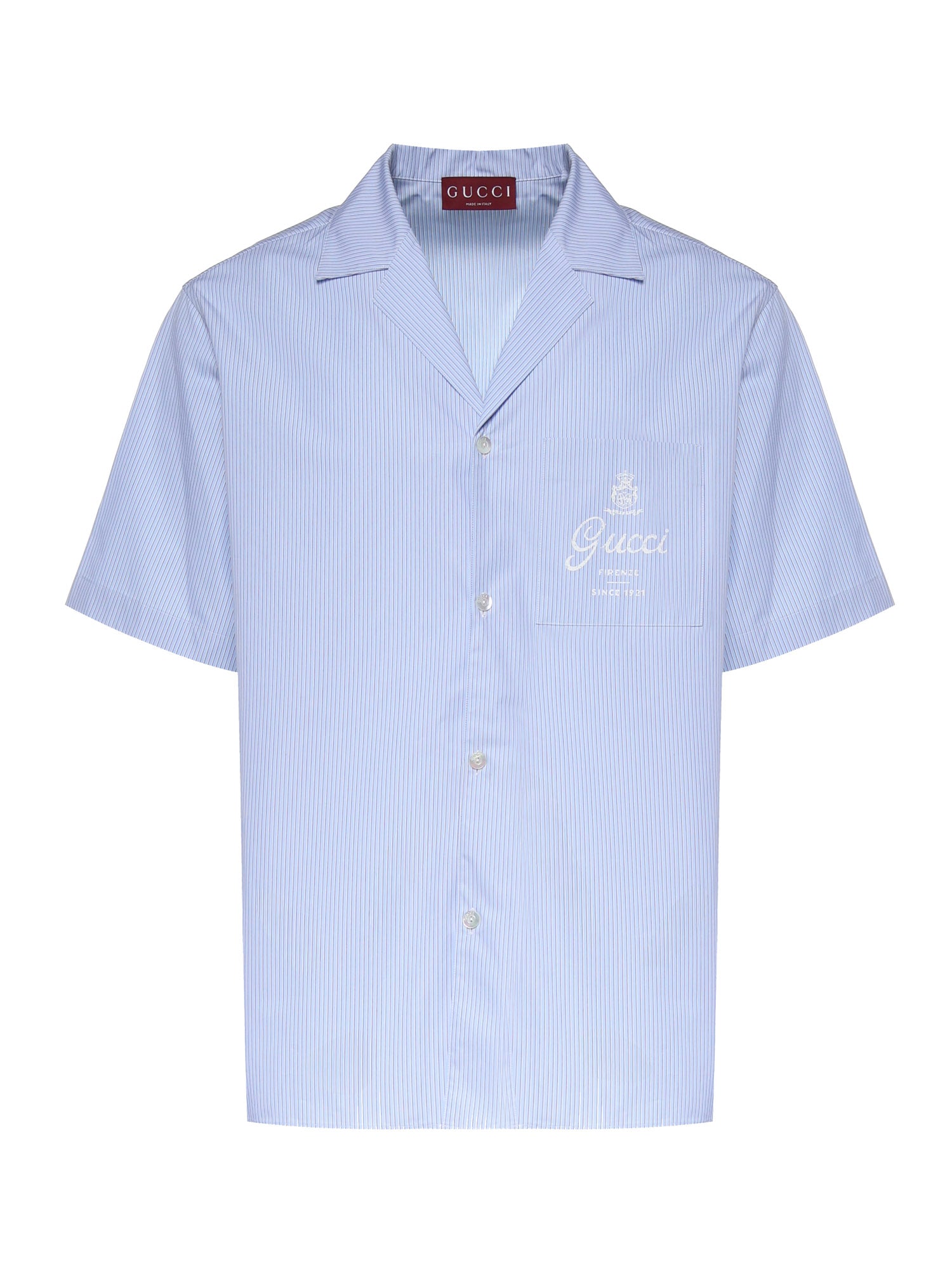 Camicie DISCO BOWLING SHIRT THIN STRIP 4061 48 MIDNIGHT BLUE 794907 ZAJWW 4061 4061 GUCCI