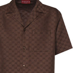 Camicie DISCO BOWLING SHIRT LINEN BLEN 2063 46 COFFEE 794907 ZAM7G 2063 2063 GUCCI