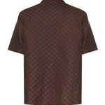 Camicie DISCO BOWLING SHIRT LINEN BLEN 2063 46 COFFEE 794907 ZAM7G 2063 2063 GUCCI