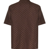 Camicie DISCO BOWLING SHIRT LINEN BLEN 2063 46 COFFEE 794907 ZAM7G 2063 2063 GUCCI