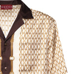 Camicie DISCO BOWLING SHIRT GOLDEN HOR 9549 48 SAND 794907 ZAUIZ 9549 9549 GUCCI