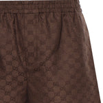 Shorts SHORT PANT LINEN BLEND GG CANV 2063 48 COFFEE 810782 ZAM7G 2063 2063 GUCCI