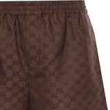 Shorts SHORT PANT LINEN BLEND GG CANV 2063 48 COFFEE 810782 ZAM7G 2063 2063 GUCCI