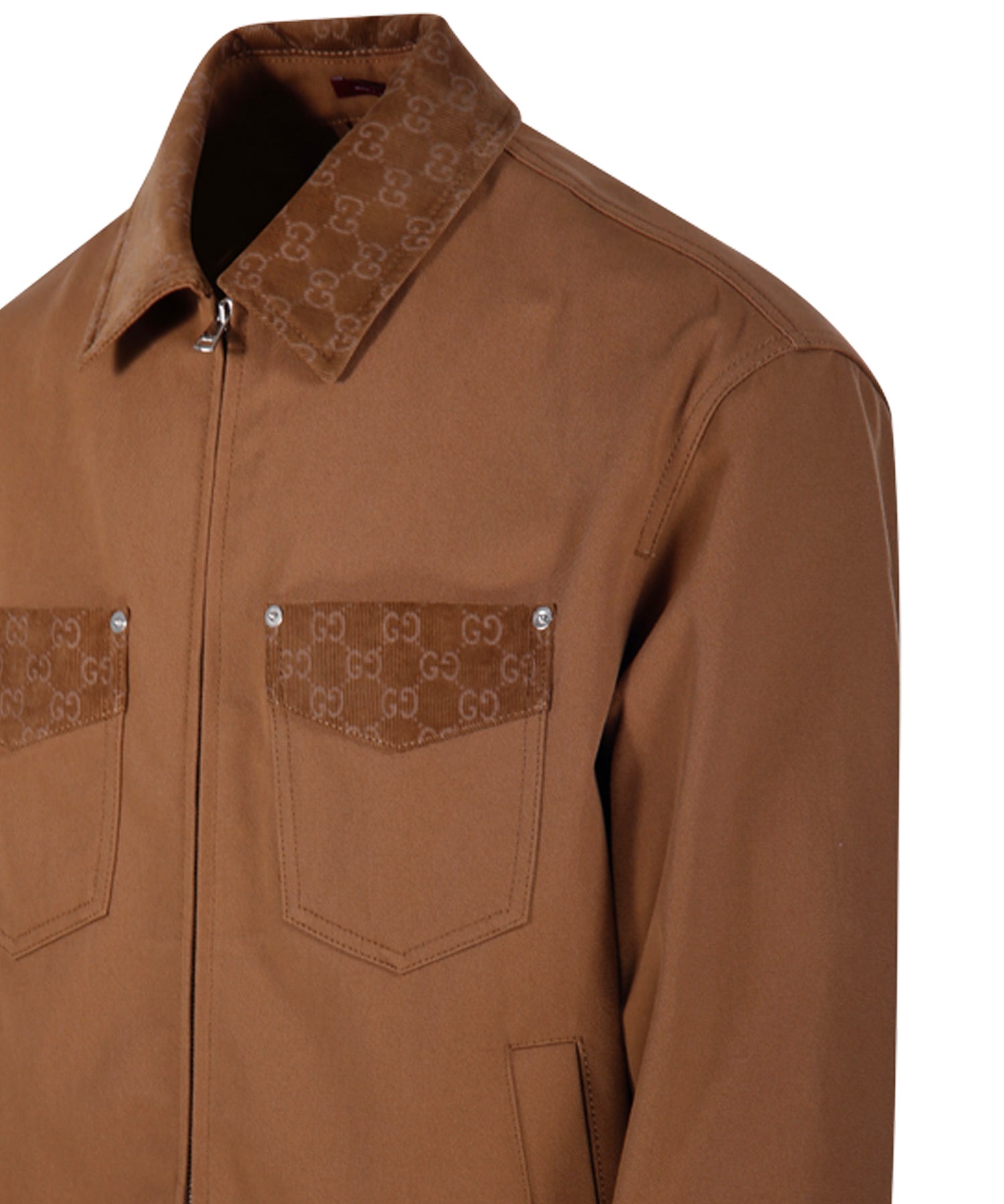 Giubbini  SPW JACKET HEAVY COTTON CANVAS 2630 48 TEAK 854304 ZAUJI 2630 2630 GUCCI