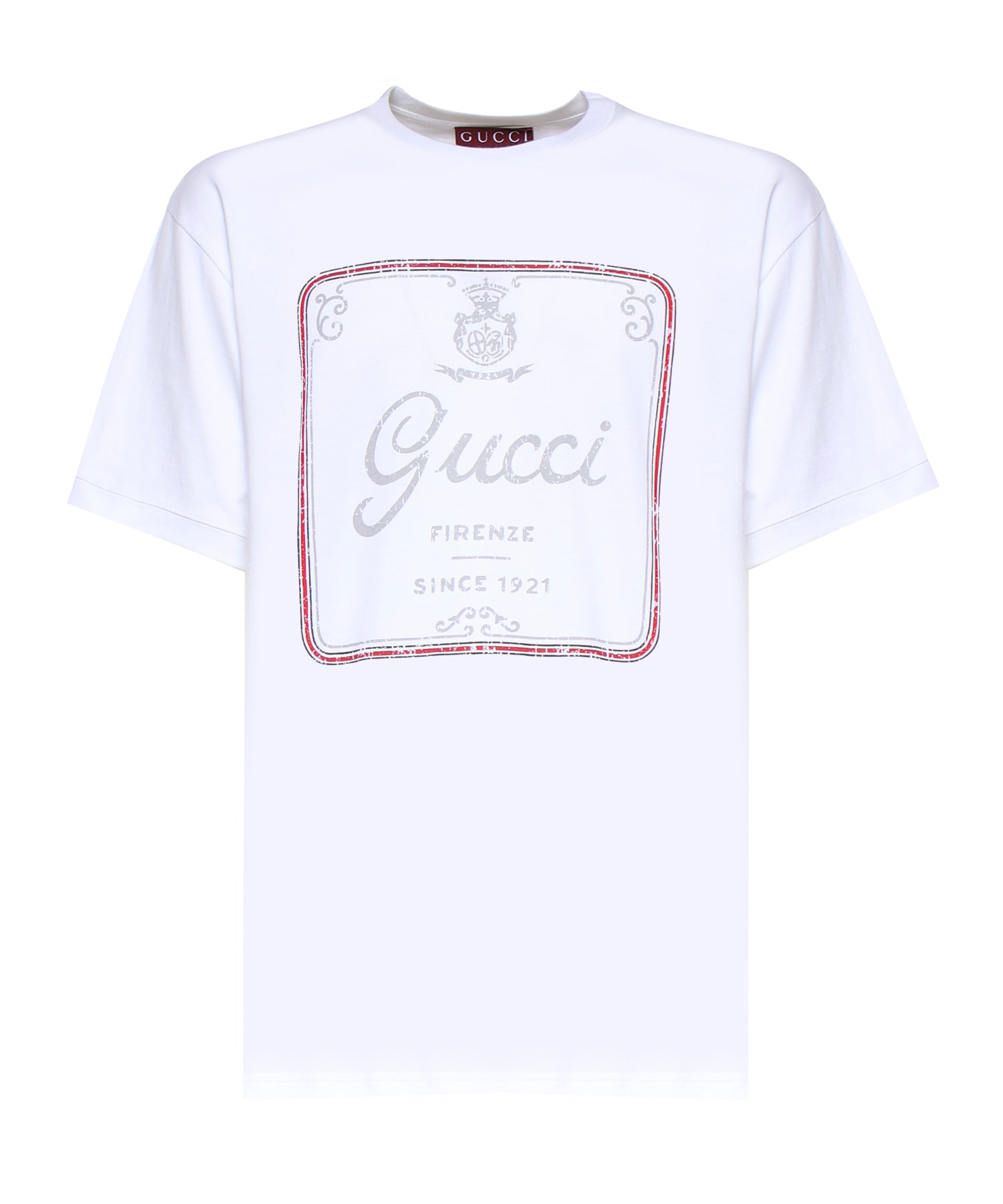 T-shirt S/S T-SHIRT REGULAR MEDIUM COT 9066 S WHITE 855027 XJHSC 9066 9066 GUCCI