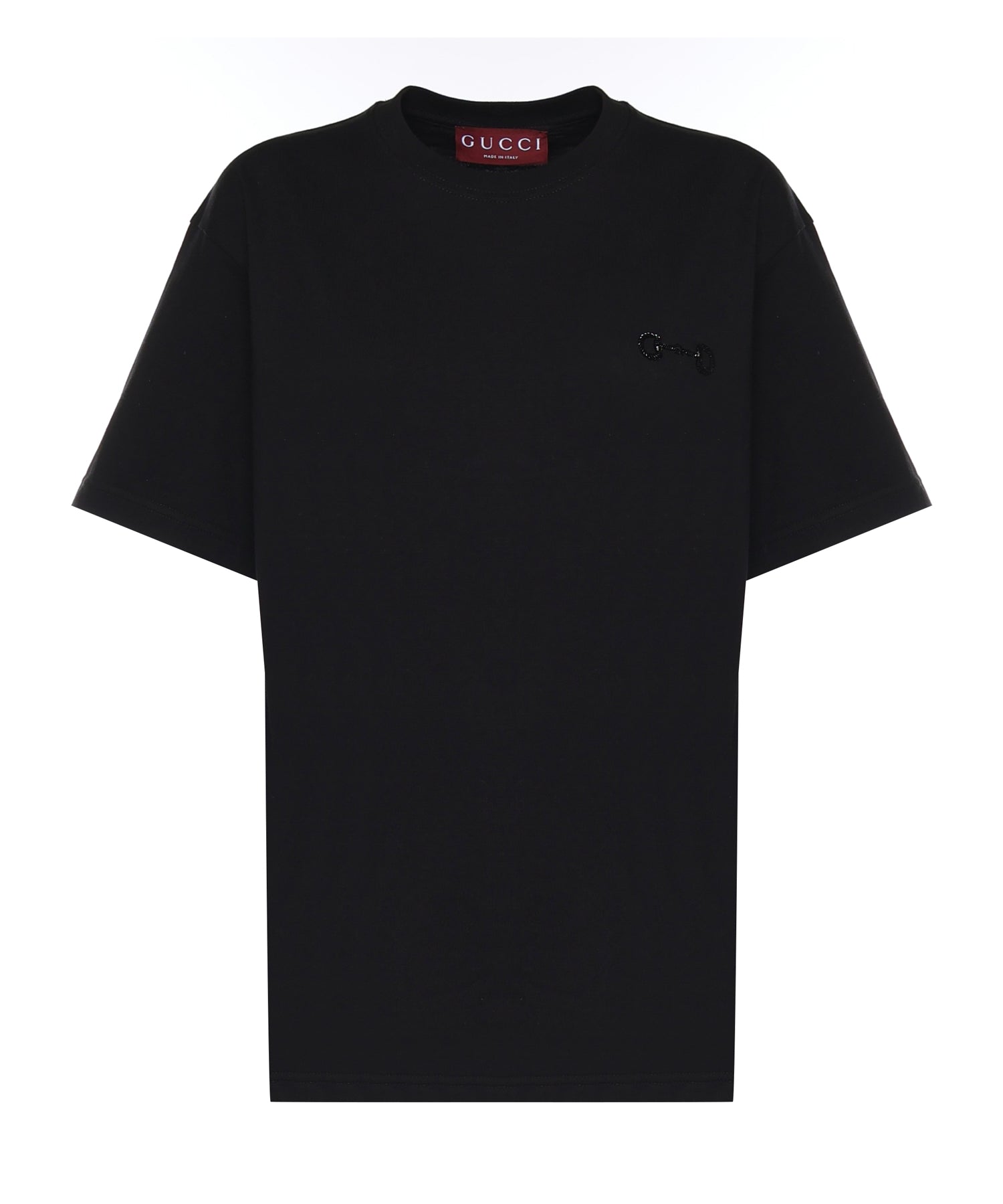 T-shirt REG T-S CTN JERSEY W/HORSEBIT 1043 XS BLACK 837959 XJHMR 1043 1043 GUCCI