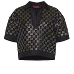 Giubbini  TOP LAME TWD ALLOVER EMB GG_28 1000 38 BLACK 846682 ZARWY 1000 1000 GUCCI