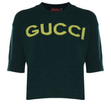 Maglieria S/S TOP SOFT WOOL W/GUCCI 3027 S DARK GREEN BOTTLE 851972 XKEBC 3027 3027 GUCCI