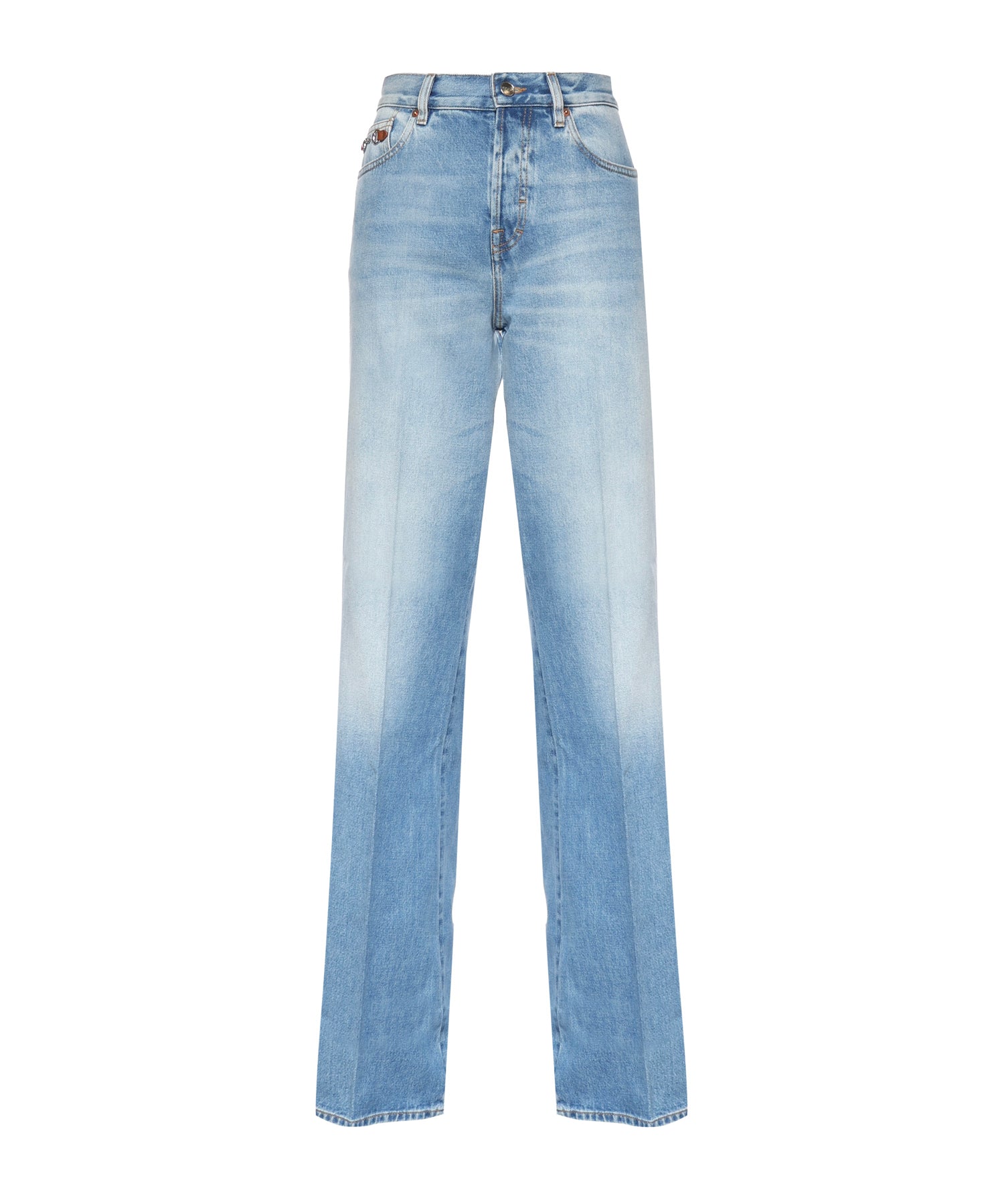 Pantaloni FLARE PNT CTN DENIM W/HORSEBIT 4011 25 MIDNIGHT BLUE 852212 XDDDA 4011 4011 GUCCI