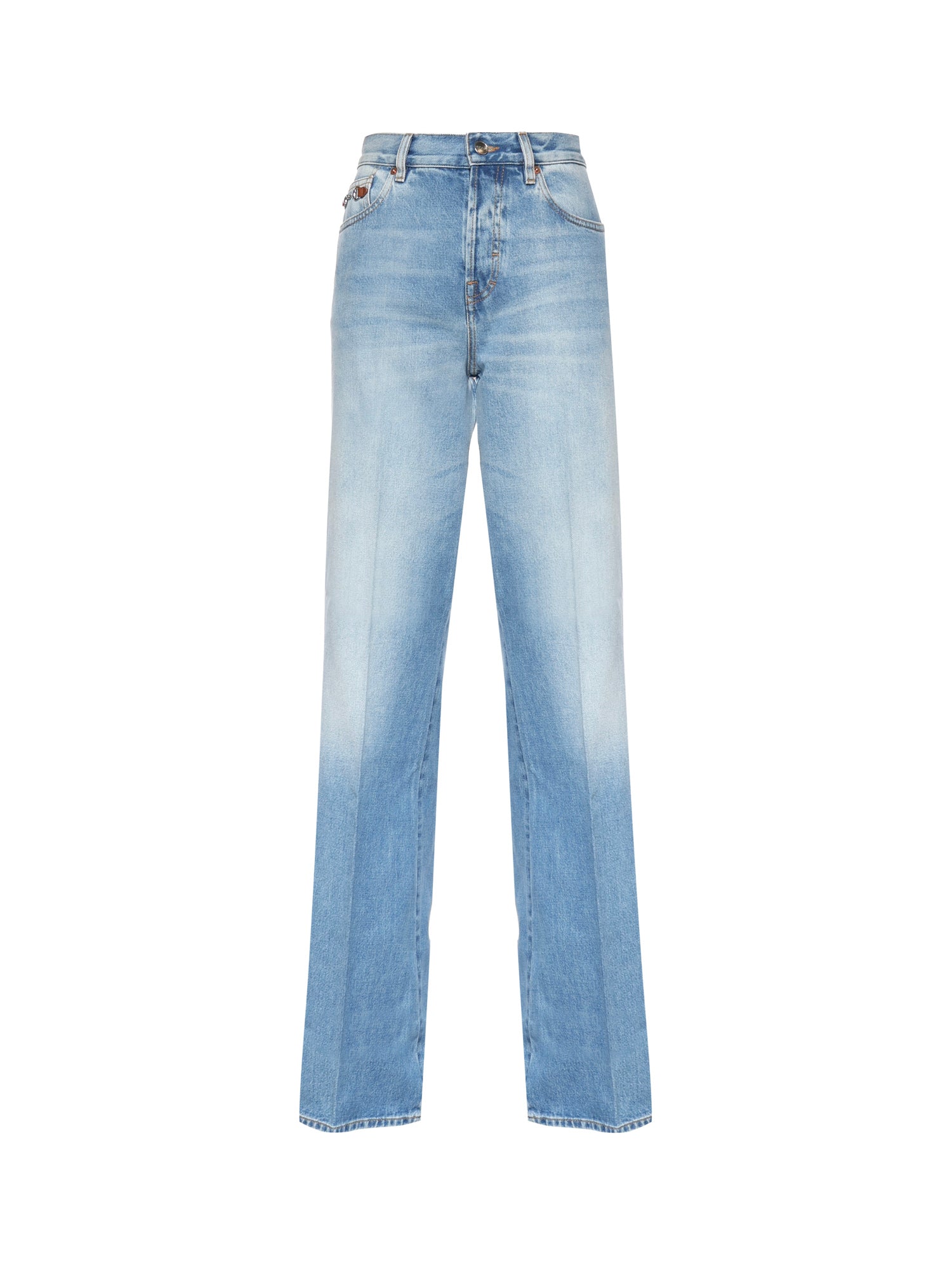 Pantaloni FLARE PNT CTN DENIM W/HORSEBIT 4011 25 MIDNIGHT BLUE 852212 XDDDA 4011 4011 GUCCI