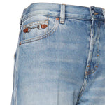 Pantaloni FLARE PNT CTN DENIM W/HORSEBIT 4011 25 MIDNIGHT BLUE 852212 XDDDA 4011 4011 GUCCI