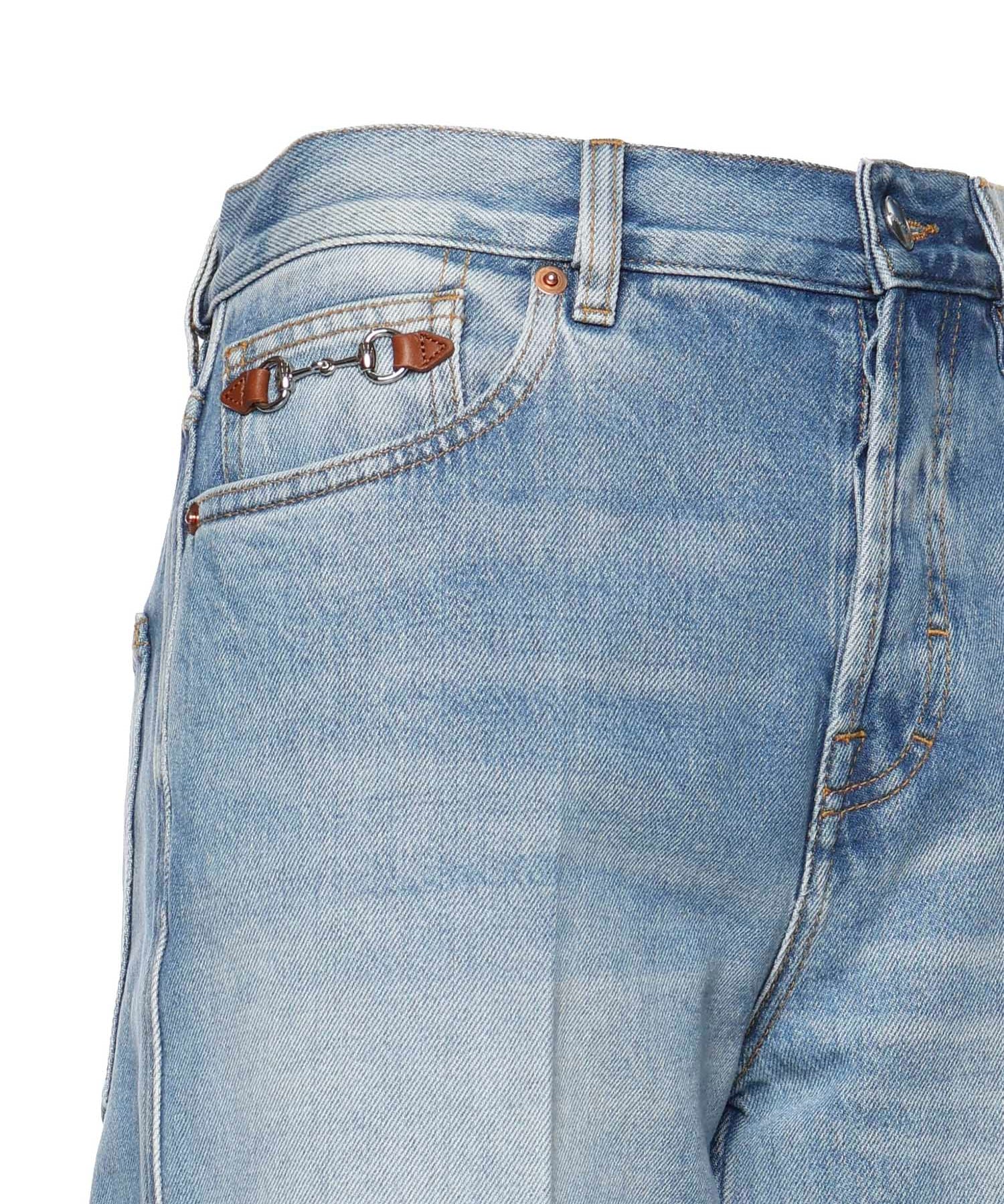 Pantaloni FLARE PNT CTN DENIM W/HORSEBIT 4011 25 MIDNIGHT BLUE 852212 XDDDA 4011 4011 GUCCI