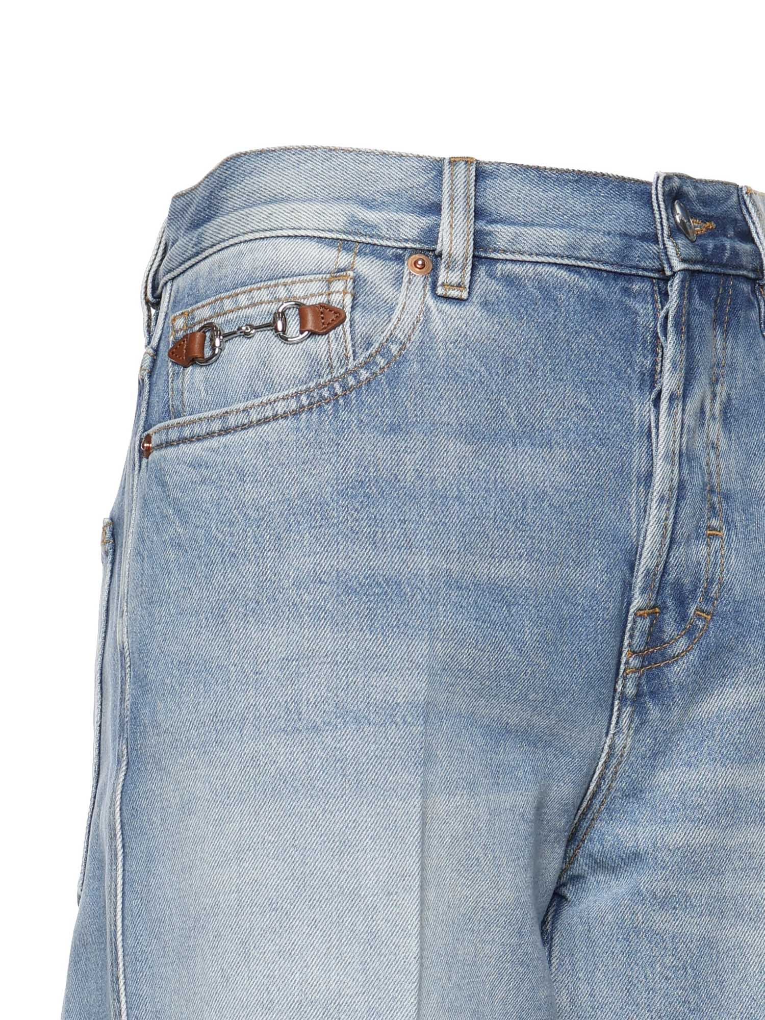 Pantaloni FLARE PNT CTN DENIM W/HORSEBIT 4011 25 MIDNIGHT BLUE 852212 XDDDA 4011 4011 GUCCI