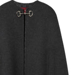 Giubbini  CAPE GG DOUBLE W/HORSEBIT 1179 38 ANTHRACITE 852796 ZAQW0 1179 1179 GUCCI
