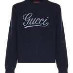 Maglieria L/S CW/NK WOOL 4071 L MIDNIGHT BLUE 795347 XKD74 4071 4071 GUCCI