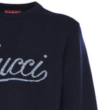 Maglieria L/S CW/NK WOOL 4071 L MIDNIGHT BLUE 795347 XKD74 4071 4071 GUCCI