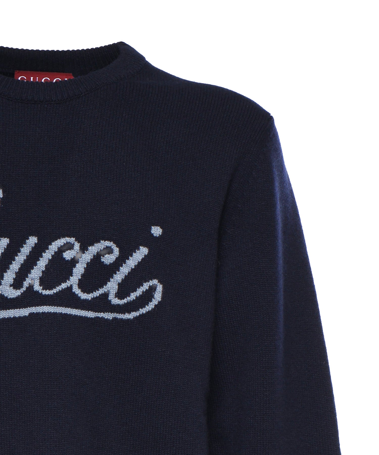 Maglieria L/S CW/NK WOOL 4071 L MIDNIGHT BLUE 795347 XKD74 4071 4071 GUCCI