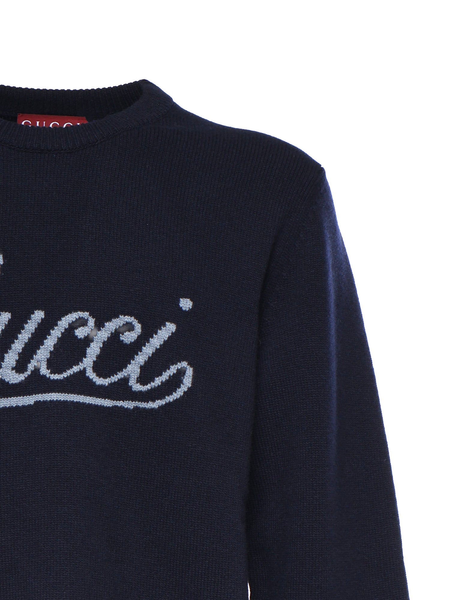 Maglieria L/S CW/NK WOOL 4071 L MIDNIGHT BLUE 795347 XKD74 4071 4071 GUCCI