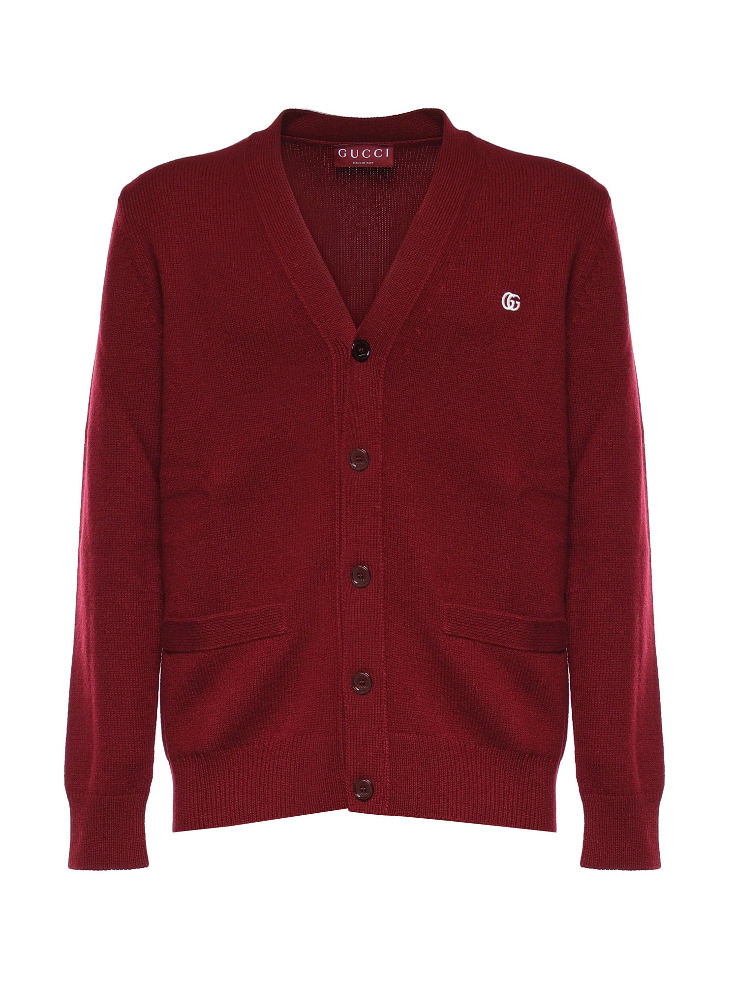 Maglieria L/S CARDIGAN WOOL/CASHMERE 6013 L AMARANTH 815009 XKFAU 6013 6013 GUCCI