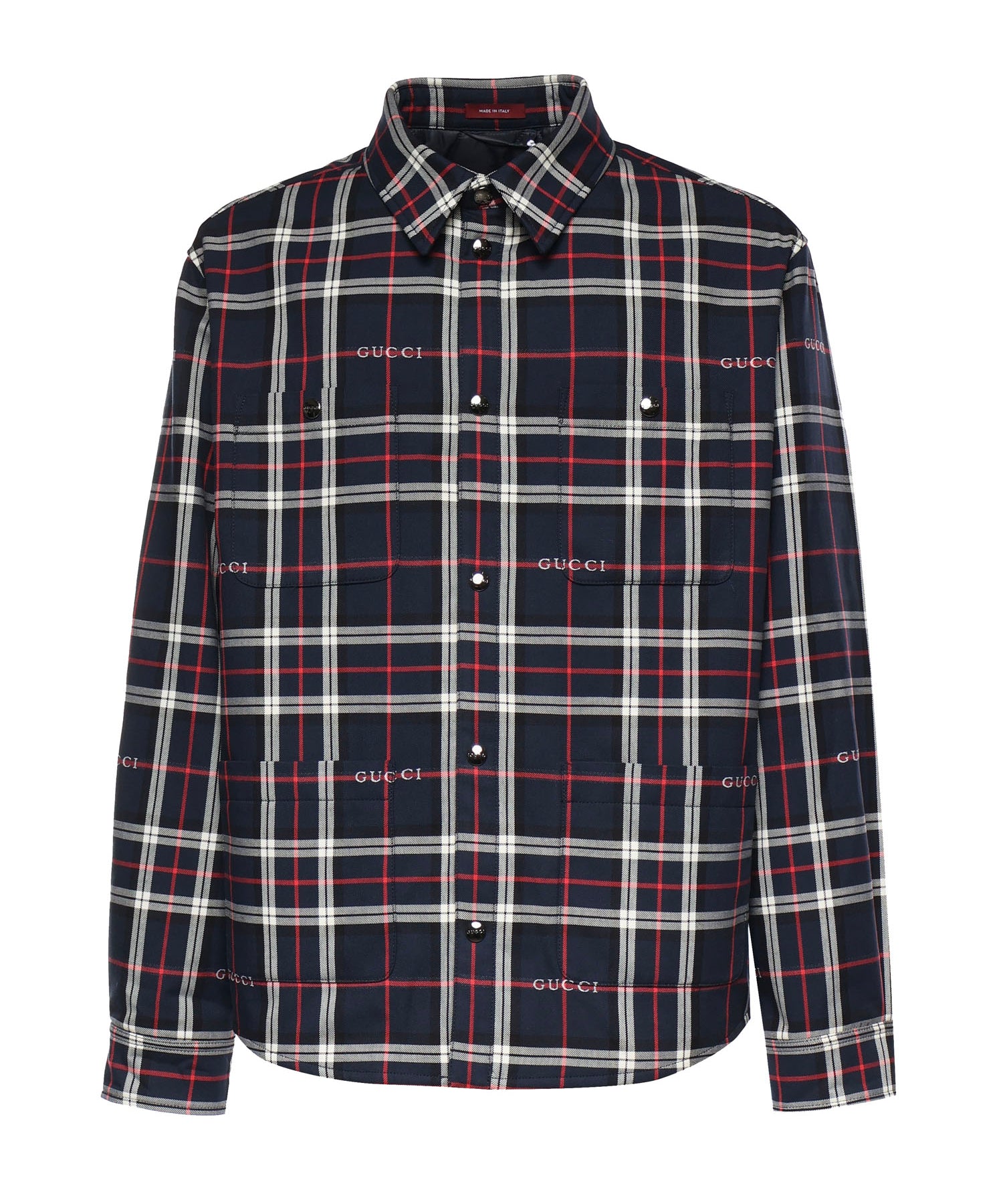 Giubbini  SPW JACKET COTTON GUCCI TARTAN 4069 48 MIDNIGHT BLUE 853013 ZAUAC 4069 4069 GUCCI