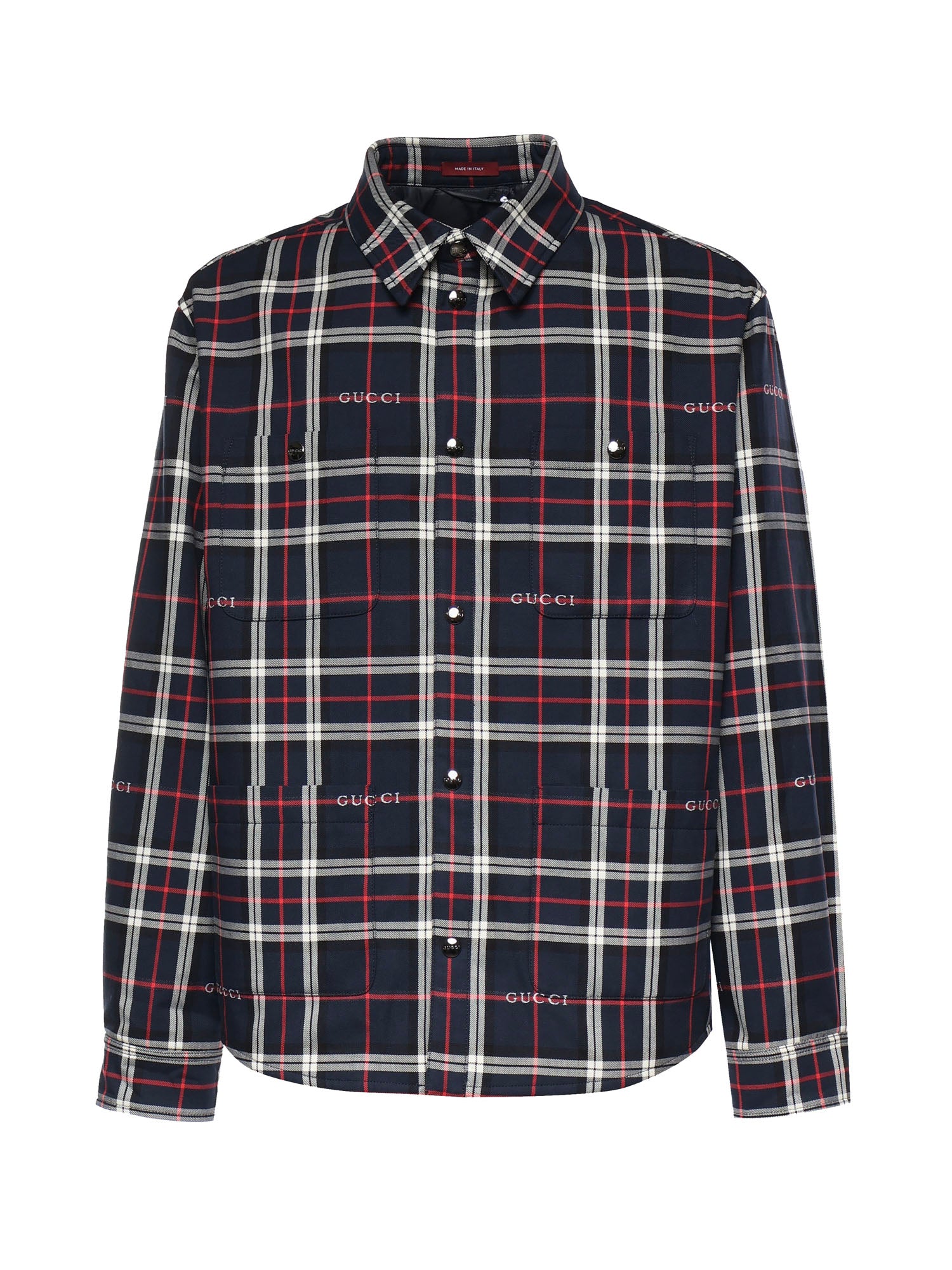 Giubbini  SPW JACKET COTTON GUCCI TARTAN 4069 48 MIDNIGHT BLUE 853013 ZAUAC 4069 4069 GUCCI