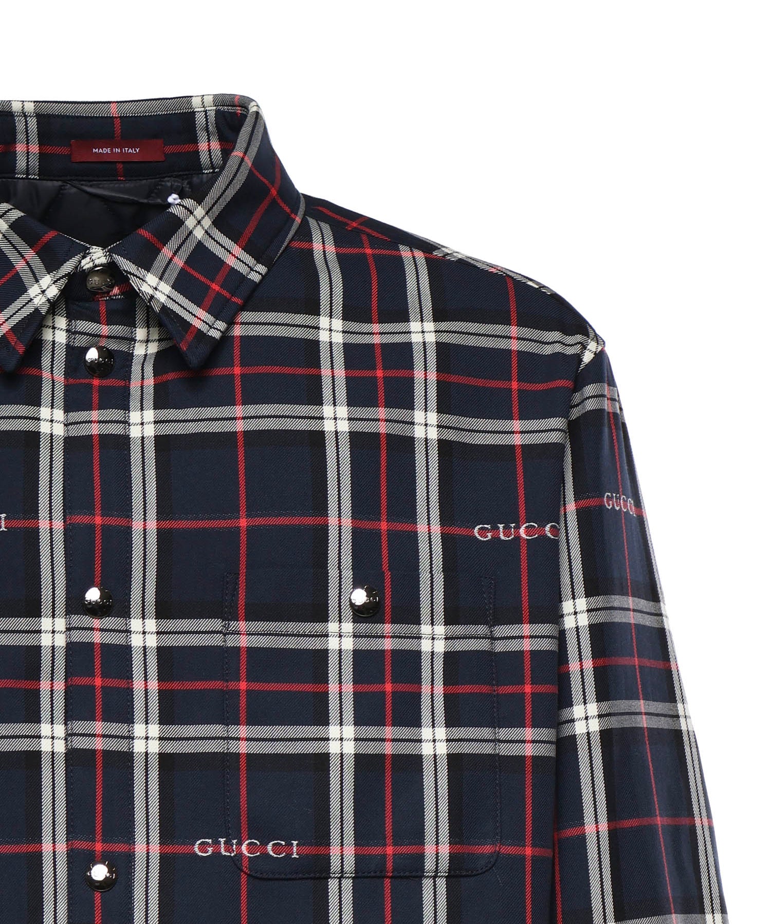 Giubbini  SPW JACKET COTTON GUCCI TARTAN 4069 48 MIDNIGHT BLUE 853013 ZAUAC 4069 4069 GUCCI