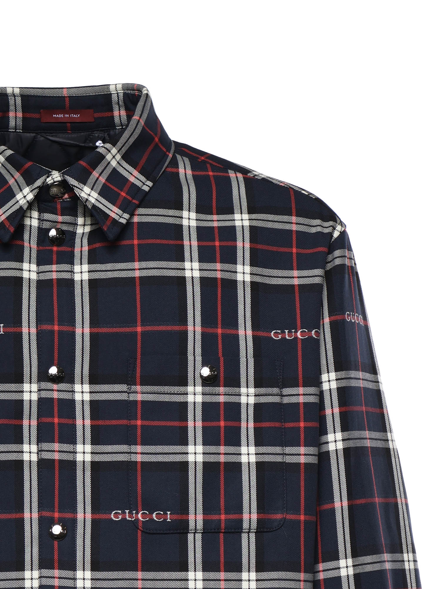 Giubbini  SPW JACKET COTTON GUCCI TARTAN 4069 48 MIDNIGHT BLUE 853013 ZAUAC 4069 4069 GUCCI