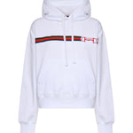 Felpa HOODIE SWTSHRT BRUSH CTN W/WEB 9051 S WHITE 837930 XJHM0 9051 9051 GUCCI