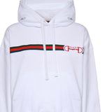 Felpa HOODIE SWTSHRT BRUSH CTN W/WEB 9051 S WHITE 837930 XJHM0 9051 9051 GUCCI