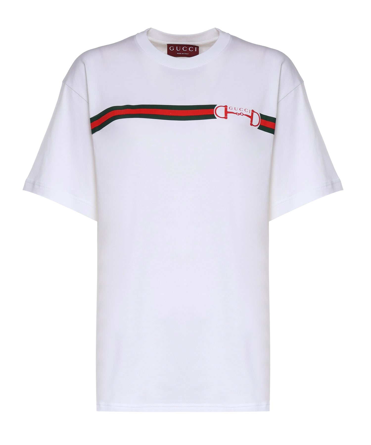 T-shirt REG T-S SOFT CTN JERSEY W/WEB 9081 XS WHITE 837959 XJHM5 9081 9081 GUCCI