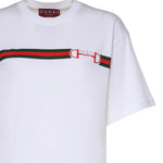 T-shirt REG T-S SOFT CTN JERSEY W/WEB 9081 XS WHITE 837959 XJHM5 9081 9081 GUCCI