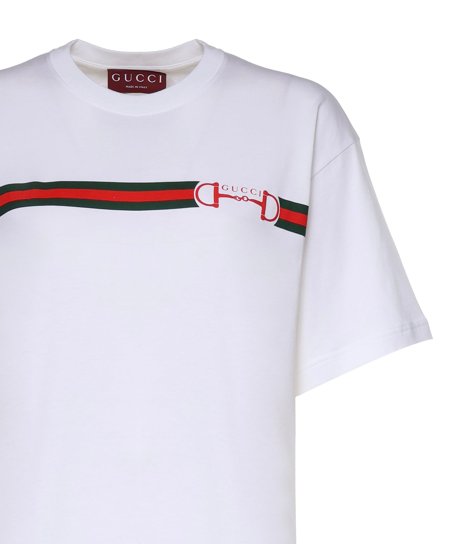 T-shirt REG T-S SOFT CTN JERSEY W/WEB 9081 XS WHITE 837959 XJHM5 9081 9081 GUCCI