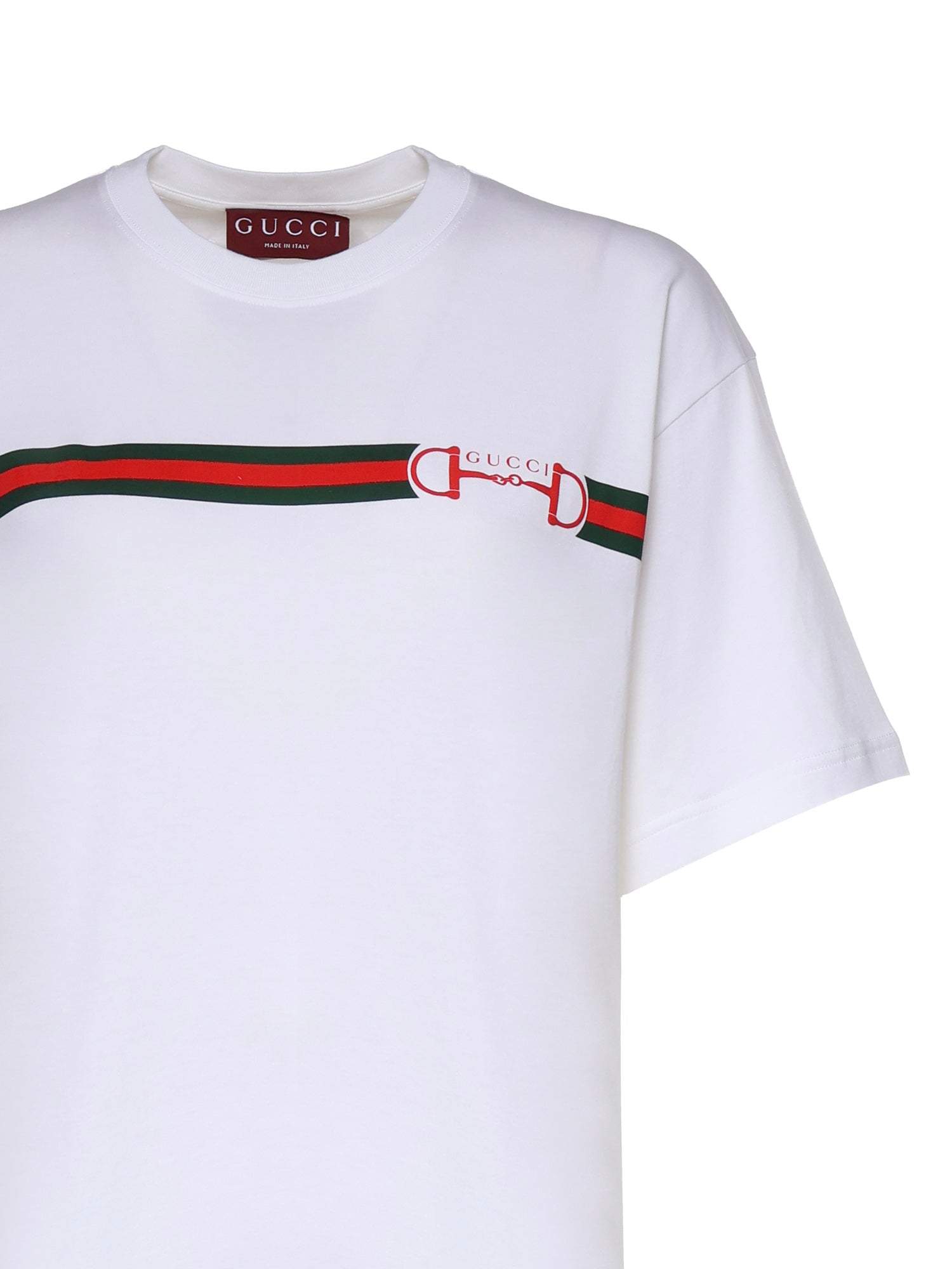 T-shirt REG T-S SOFT CTN JERSEY W/WEB 9081 XS WHITE 837959 XJHM5 9081 9081 GUCCI
