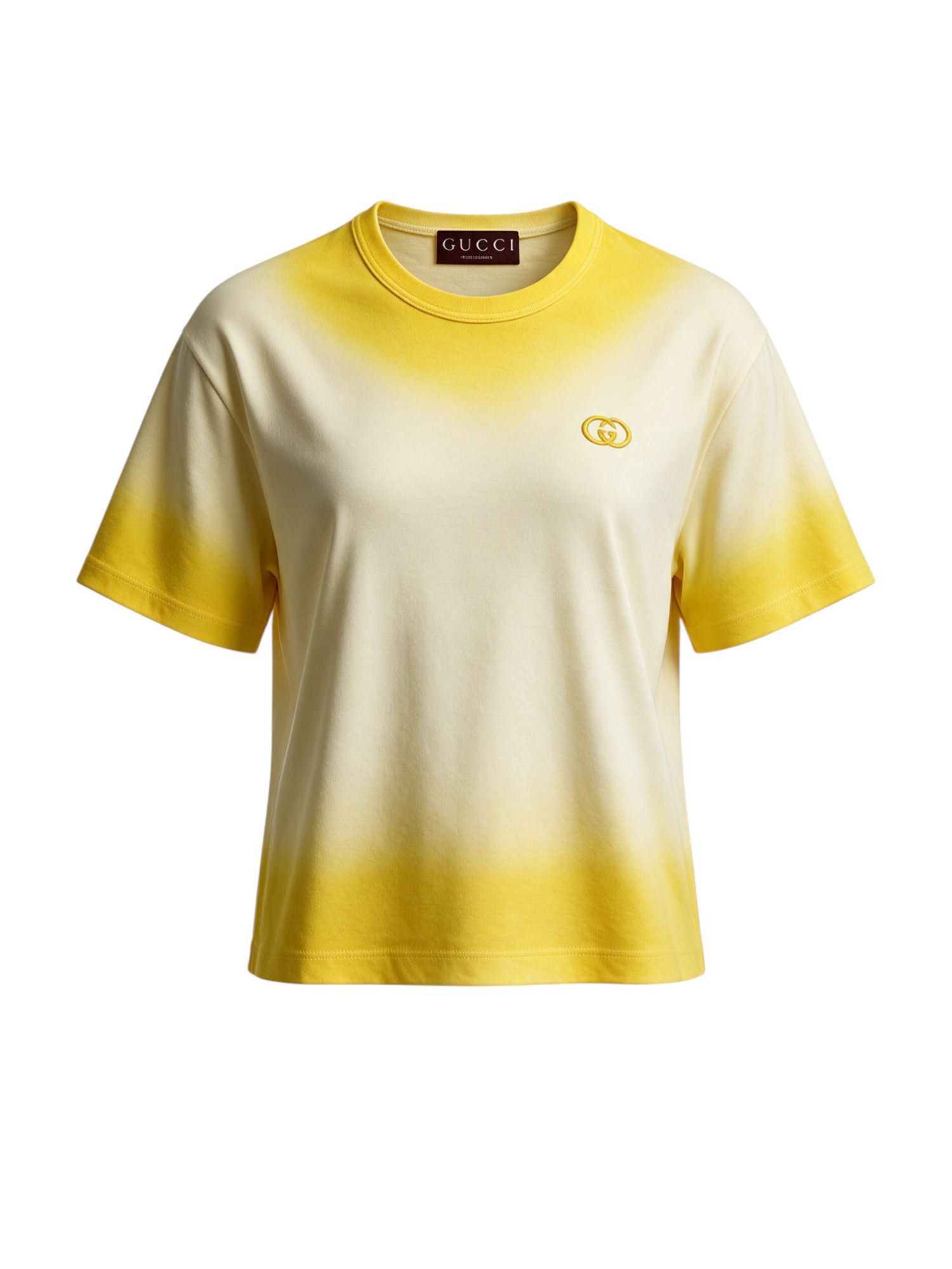 T-shirt CROP T-S LIGHT CTN JRS W/GG 7013 XS GOLD 838009 XJHQ7 7013 7013 GUCCI