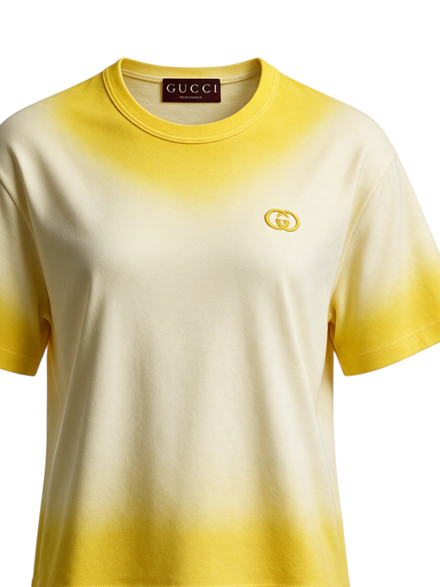 T-shirt CROP T-S LIGHT CTN JRS W/GG 7013 XS GOLD 838009 XJHQ7 7013 7013 GUCCI