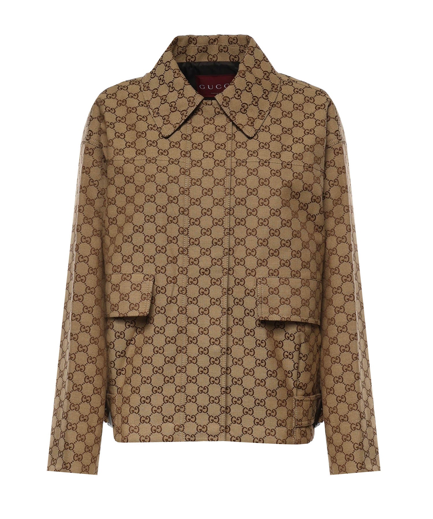 Giubbini  BOMBER GG CANVAS W/LEATHER_55 2580 40 BROWN 842660 ZAF4S 2580 2580 GUCCI