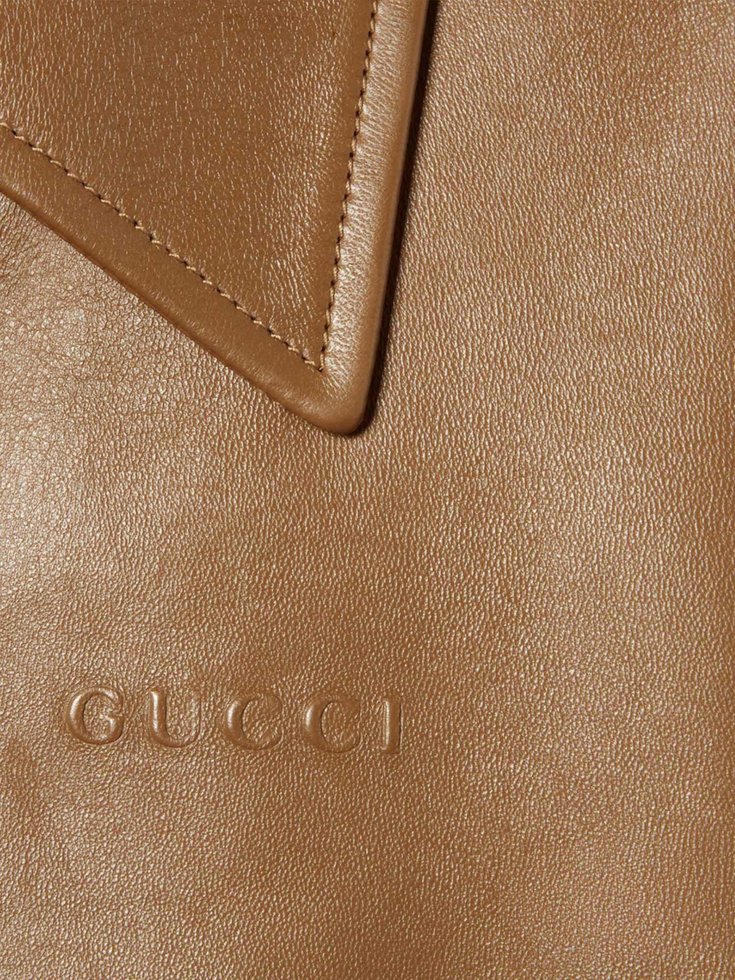 Giubbini  BOMBER NAPPA  BONDED W/JERSEY 2006 42 COFFEE 852289 XNBBW 2006 2006 GUCCI