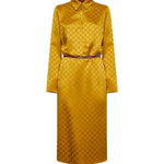 Abiti DRESS HAMMERED GG SATIN 2002 40 COFFEE 853070 ZAQKJ 2002 2002 GUCCI