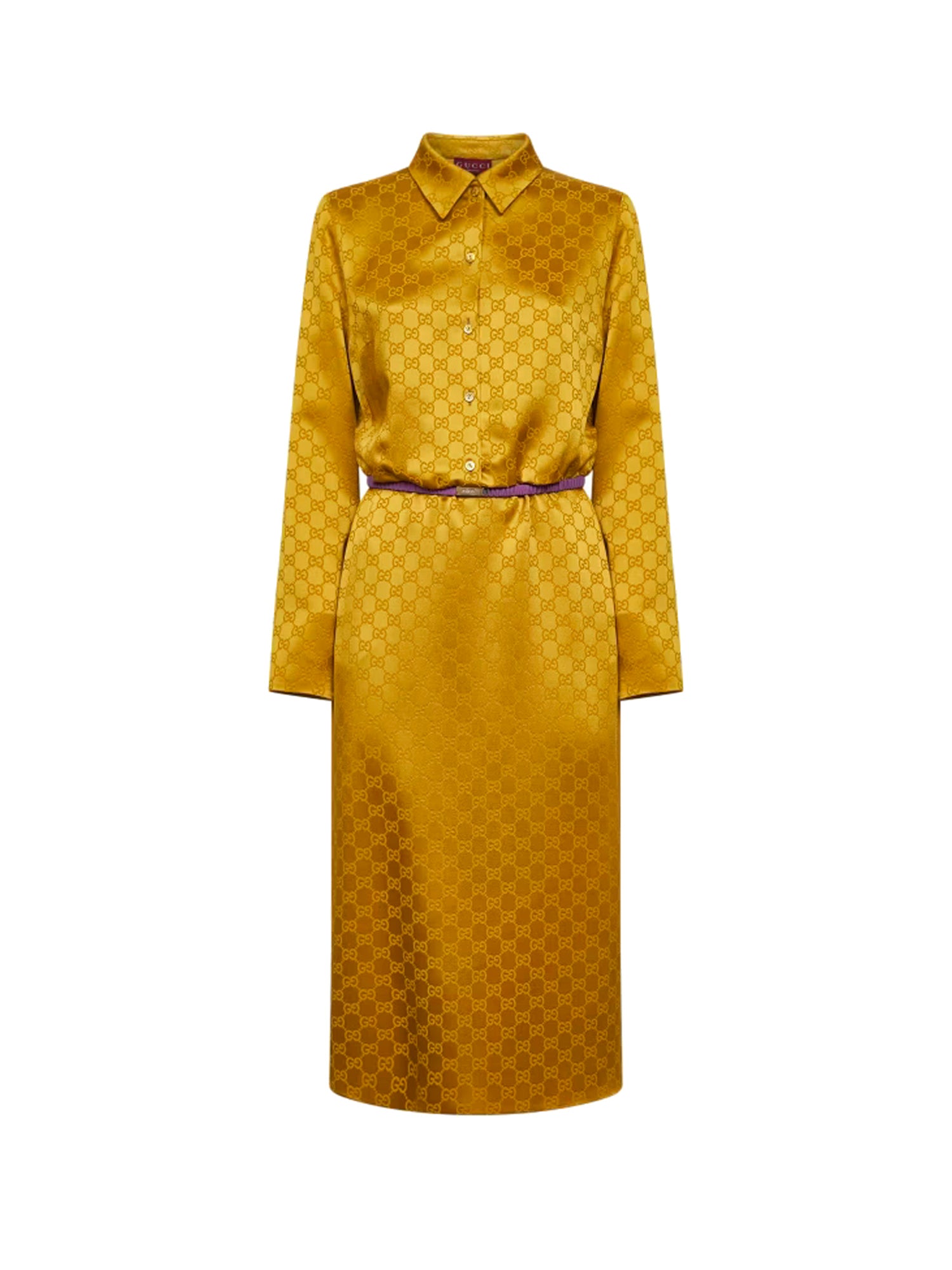 Abiti DRESS HAMMERED GG SATIN 2002 40 COFFEE 853070 ZAQKJ 2002 2002 GUCCI