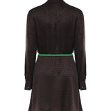 Abiti DRS HORSEBIT SILK JACQUARD_55 2206 40 MAHOGANY 855769 ZAUDP 2206 2206 GUCCI