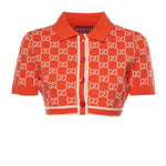 Maglieria POLO CARDIGAN CTN GG JACQ 6027 XS AMARANTH 856263 XKE0M 6027 6027 GUCCI