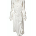 Abiti CREASED BIAS DRESS CHALK DR1135 LF1611 WH001 WH001 LEMAIRE