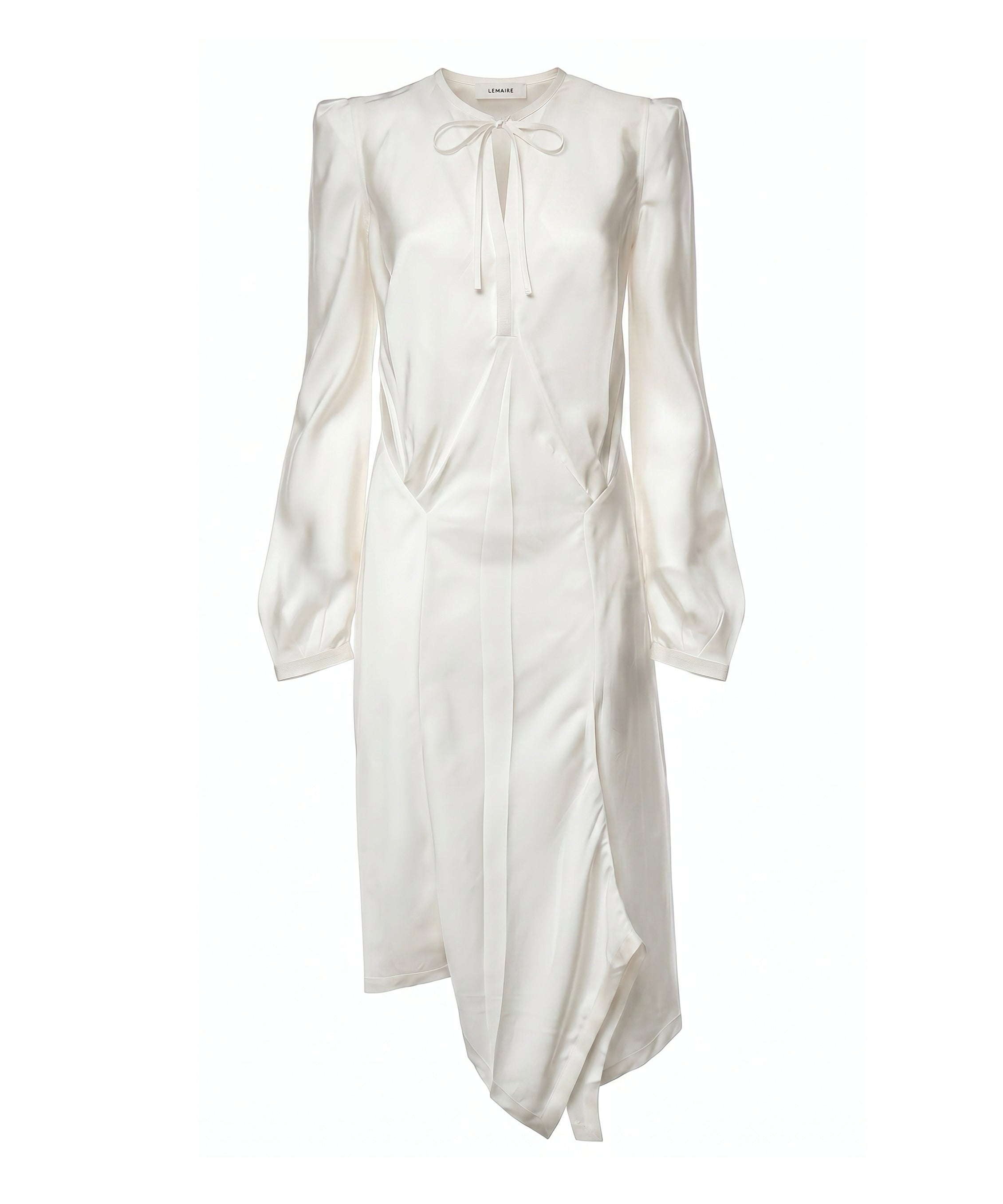 Abiti CREASED BIAS DRESS CHALK DR1135 LF1611 WH001 WH001 LEMAIRE