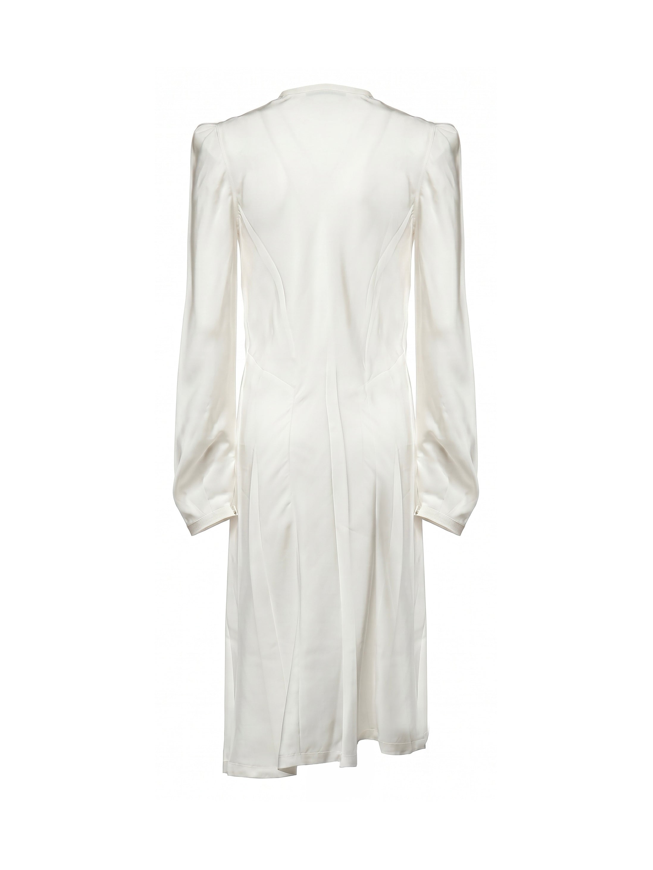 Abiti CREASED BIAS DRESS CHALK DR1135 LF1611 WH001 WH001 LEMAIRE