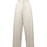 Pantaloni LARGE CHINO RICE POWDER PA1273 LF1531 WH021 WH021 LEMAIRE
