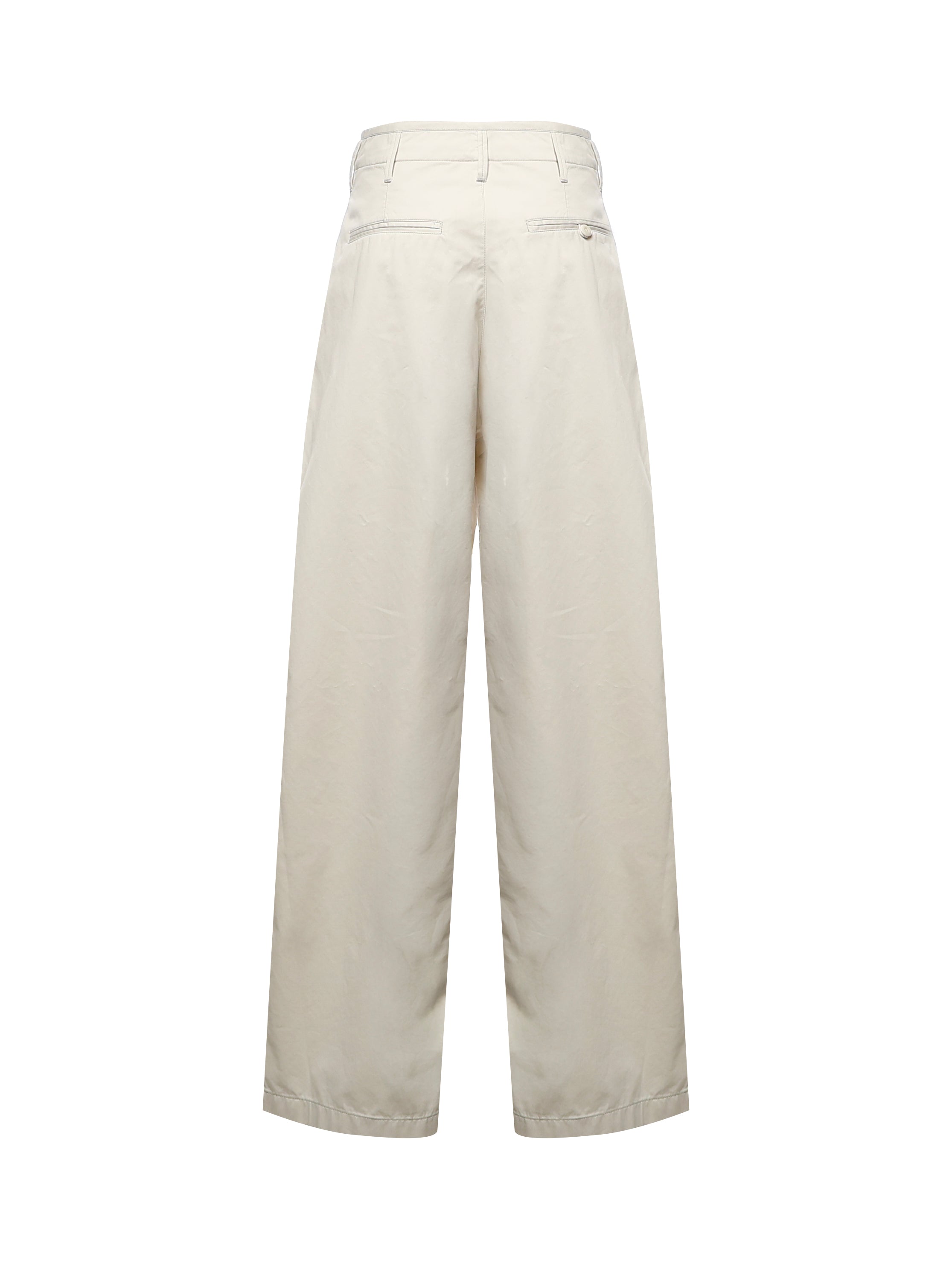 Pantaloni LARGE CHINO RICE POWDER PA1273 LF1531 WH021 WH021 LEMAIRE