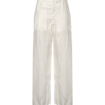 Pantaloni CREASED SOFT PANTS CHALK PA1276 LF1611 WH001 WH001 LEMAIRE
