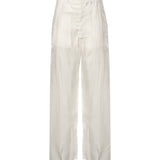 Pantaloni CREASED SOFT PANTS CHALK PA1276 LF1611 WH001 WH001 LEMAIRE