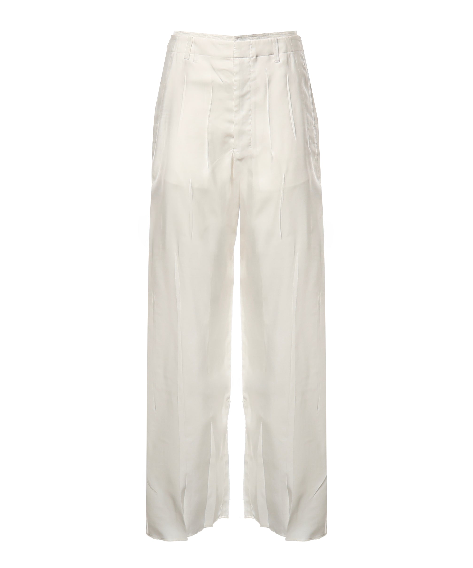 Pantaloni CREASED SOFT PANTS CHALK PA1276 LF1611 WH001 WH001 LEMAIRE