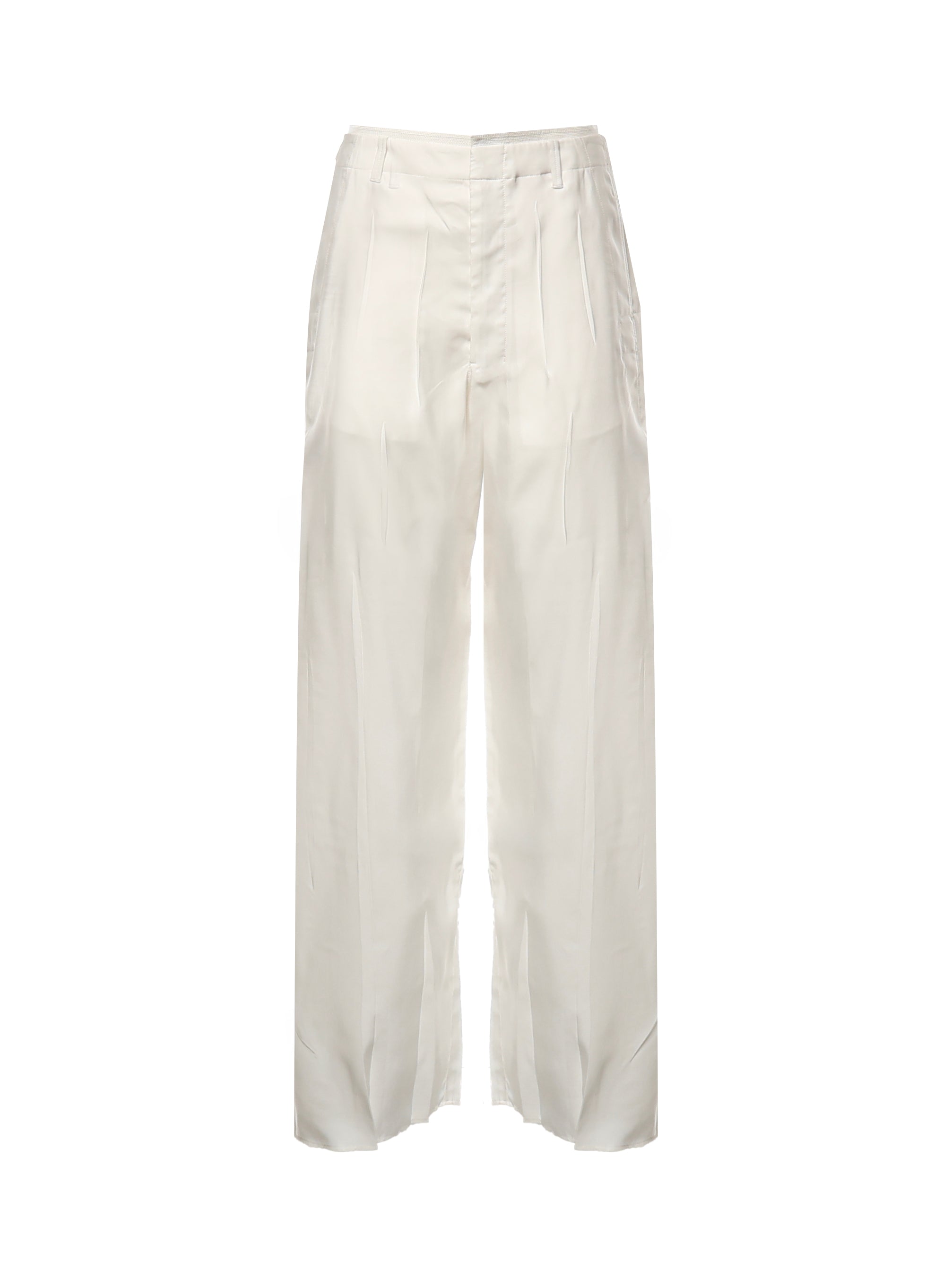 Pantaloni CREASED SOFT PANTS CHALK PA1276 LF1611 WH001 WH001 LEMAIRE